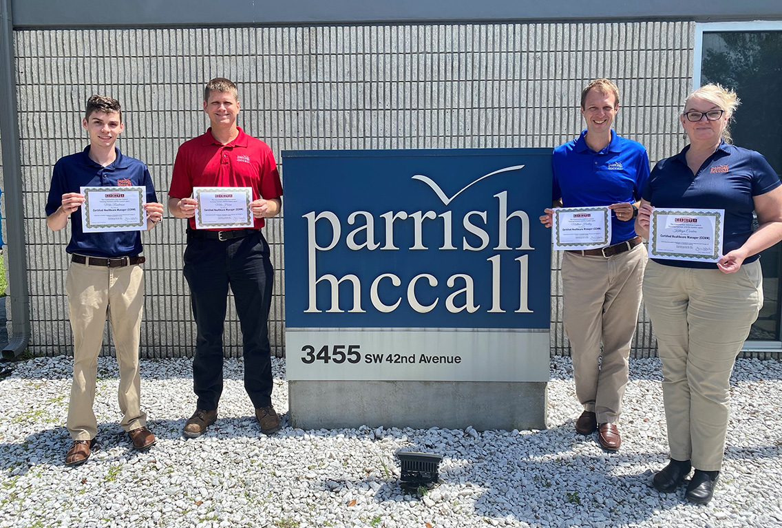 Parrish McCall Superintendents & Project Managers Earn CICTI Certification