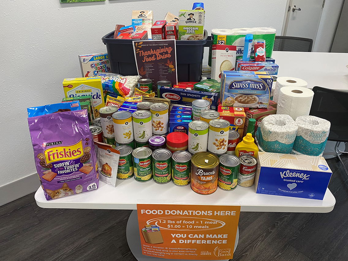 Thanksgiving Food Drive Benefits Bread of the Mighty